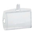 Clear Sleeve ID Badge Holder with clip